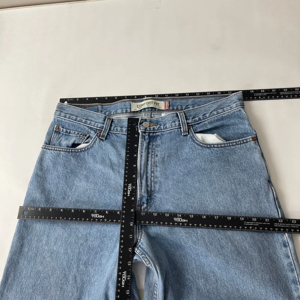 VTG Levis 560 Jeans Mens 36x34 Blue Comfort Loose Tapered Denim Y2K Grunge Baggy